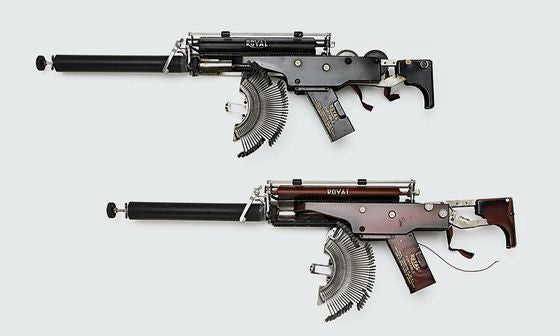 Artist Transforms Typewriters Into Guns