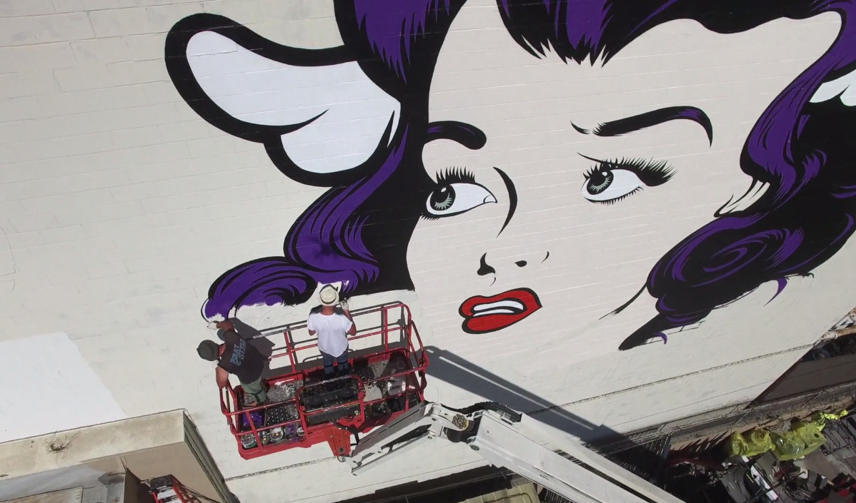 D*Face Leaves His Mark in LA With New Piece, "Lovestruck"
