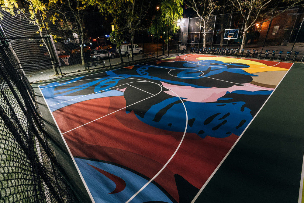 Nike & KAWS Team Up To Redesign NYC's Stanton Street Basketball Courts