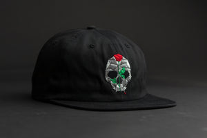 Outre vampire skull black - unstructured 6 panel cotton twill hat