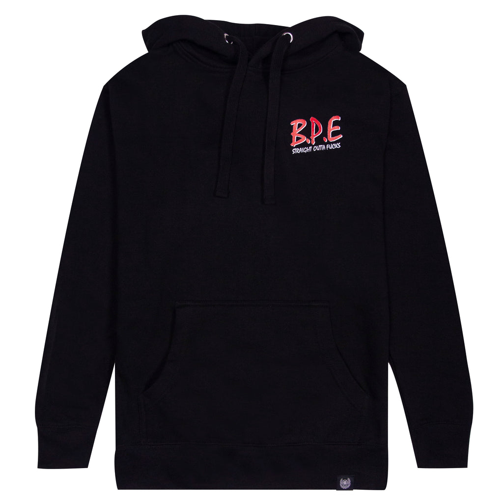 STRAIGHT OUTTA HOODIE- BLACK