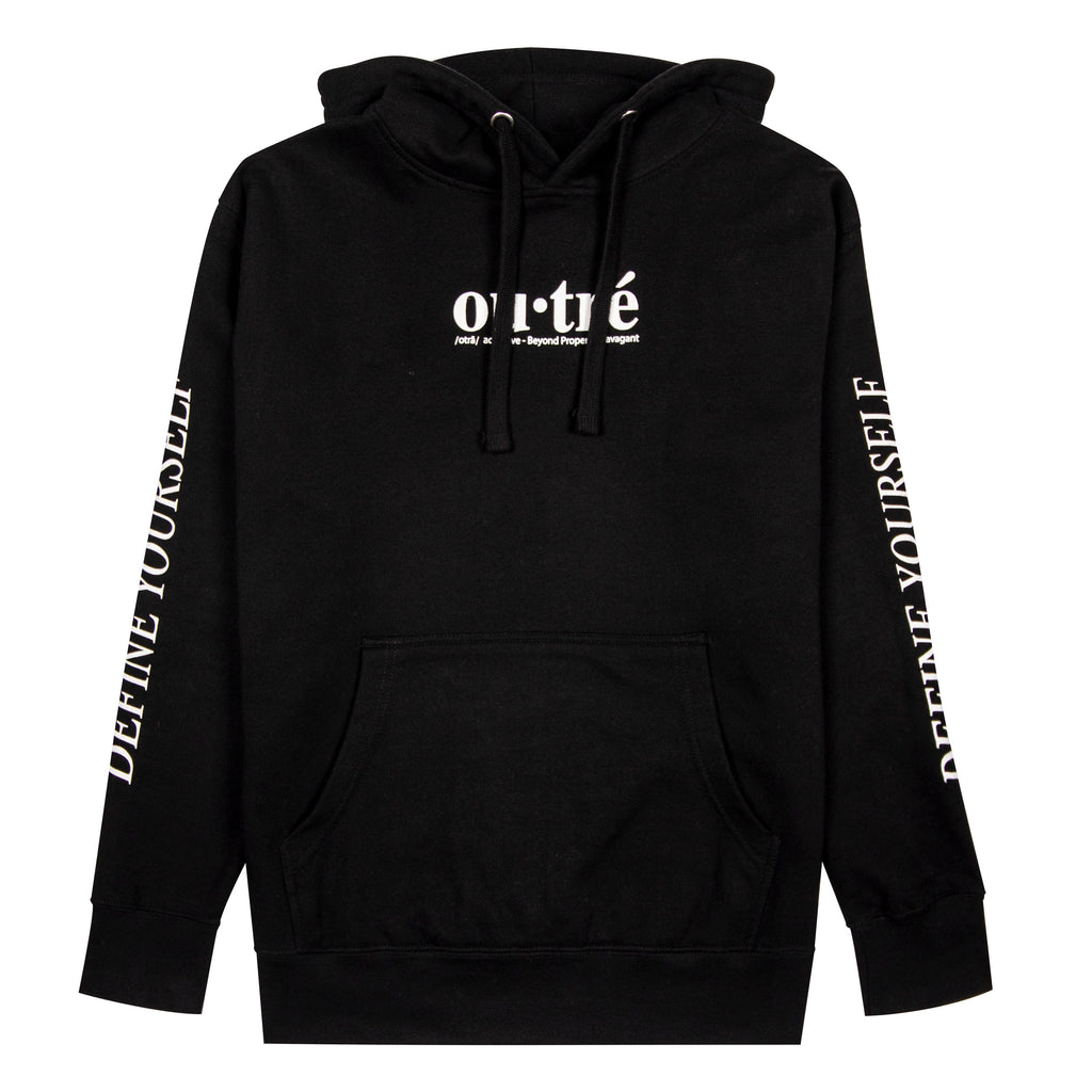 Outre black webster hoodie 